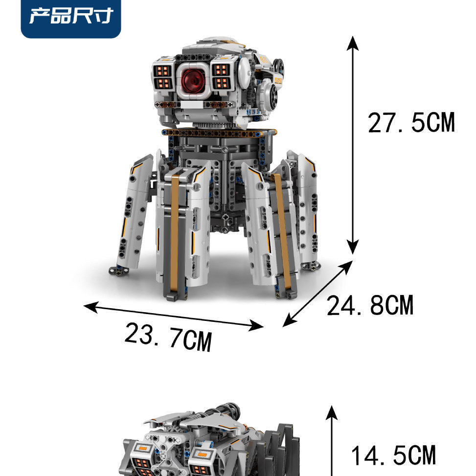 uranus hexa 3 in 1 robot rc - 1112 pcs | mouldking 15050 - 7