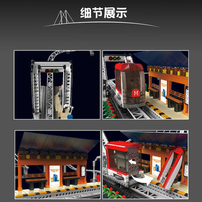 urban railcar building set - 1488 pcs | mouldking 16052 - 3