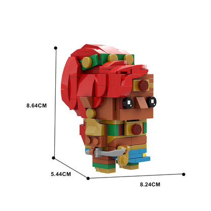 urbosa brickheadz building set | zelda | lego compatible - 3