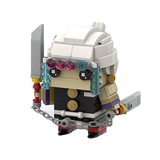 uzui tengen brickhead building set | demon slayer | moc-85287 - 1