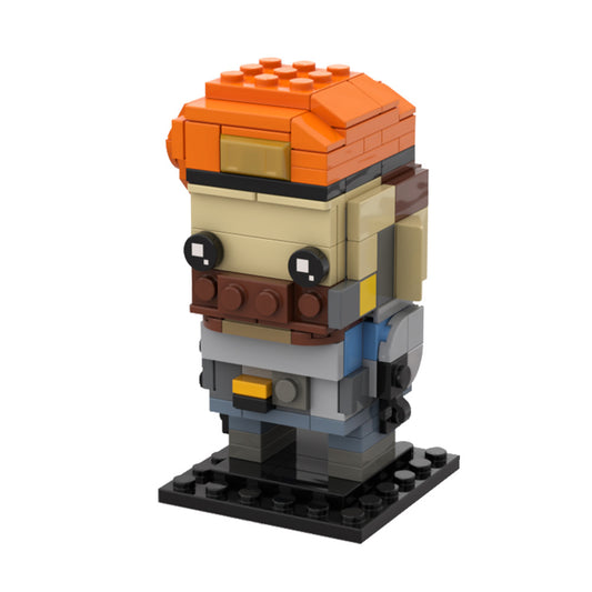 valorant brimstone brickheadz building set | moc-137716 - 1