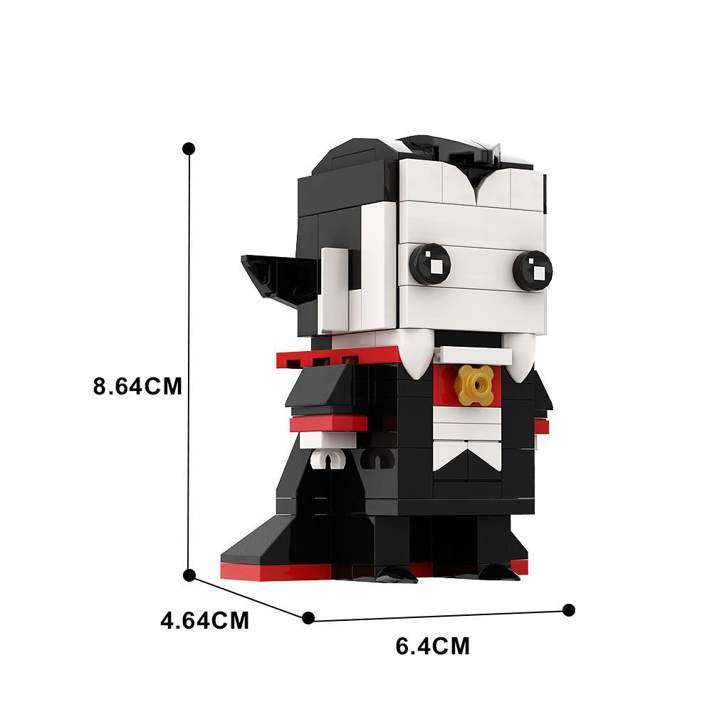 vampire brickheadz building set | halloween | lego compatible - 4