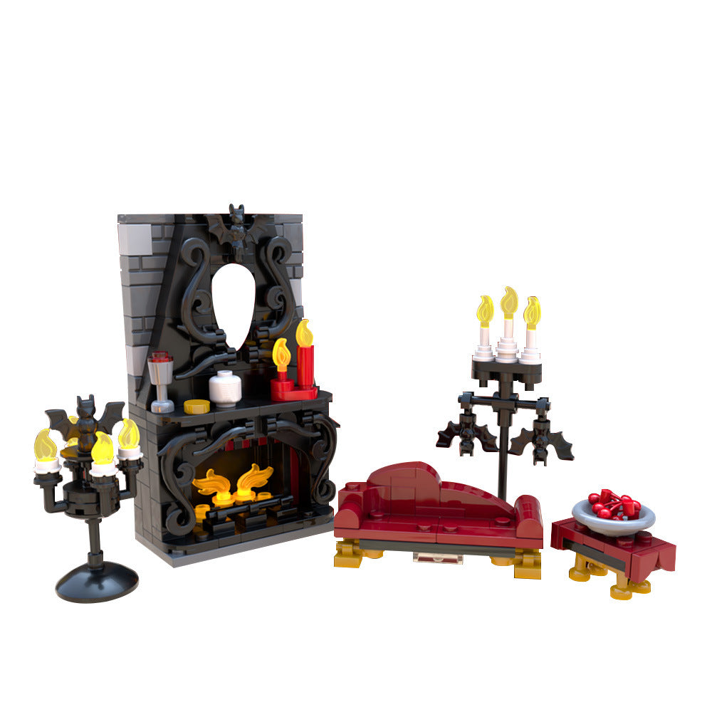 vampire furniture full pack building set | halloween | moc-199046 - 5