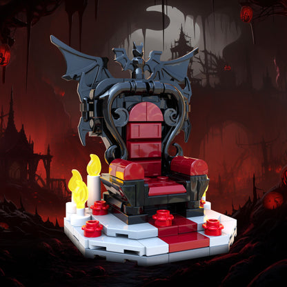 vampire throne building set | halloween | moc-198684 - 1