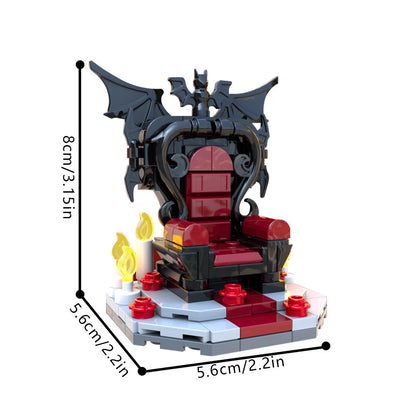 vampire throne building set | halloween | moc-198684 - 3