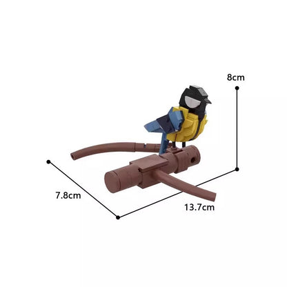 varied tit bird building set | compatible with lego - 4