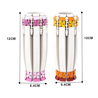 vase for sunflowers building set | lego compatible - 4