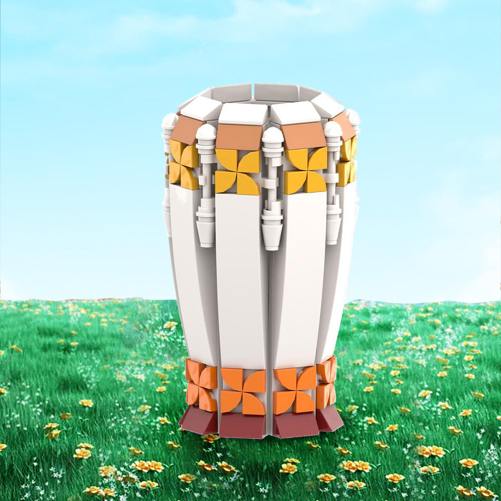 vase for sunflowers/roses/tulips building set | lego compatible - 1