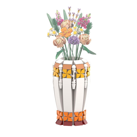 vase for sunflowers/roses/tulips building set | lego compatible - 3