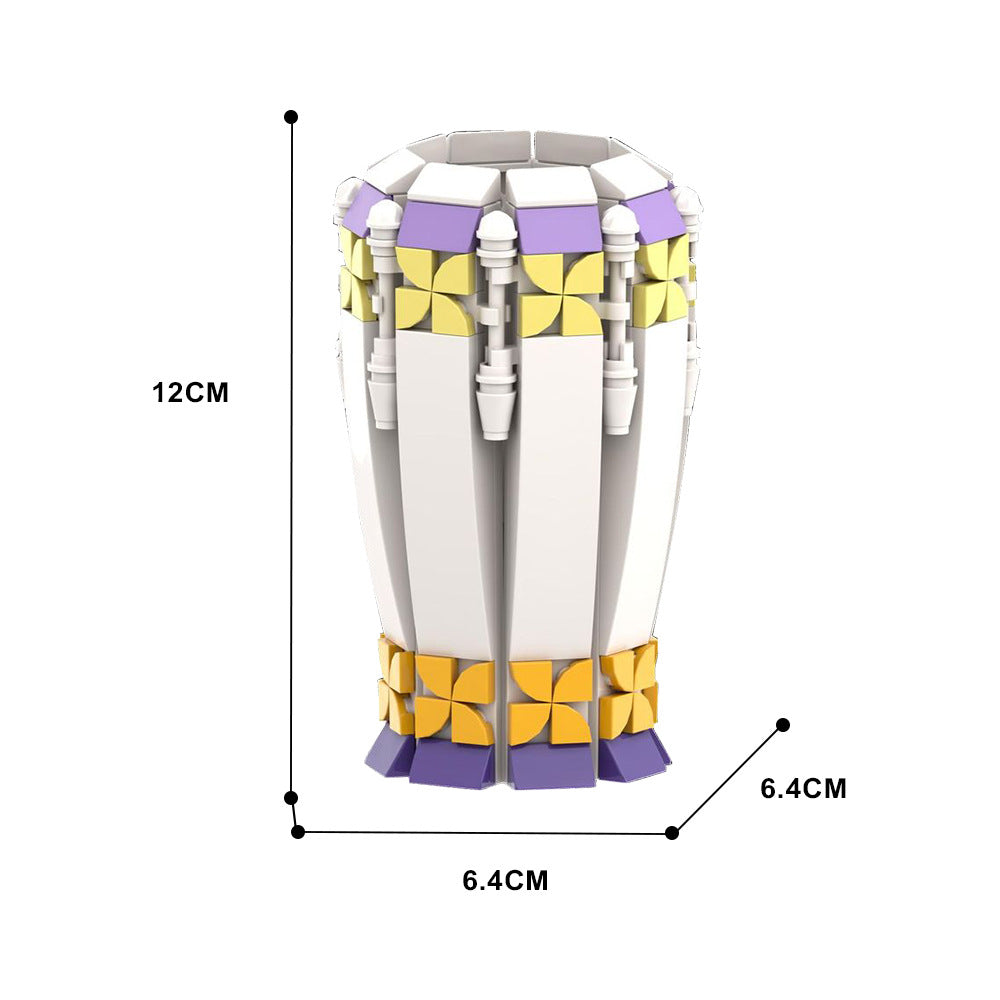 vase for sunflowers/roses/tulips building set | lego compatible - 4