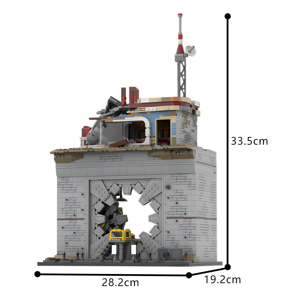vault-tec vault door building set | fallout diorama | moc-201437 - 4