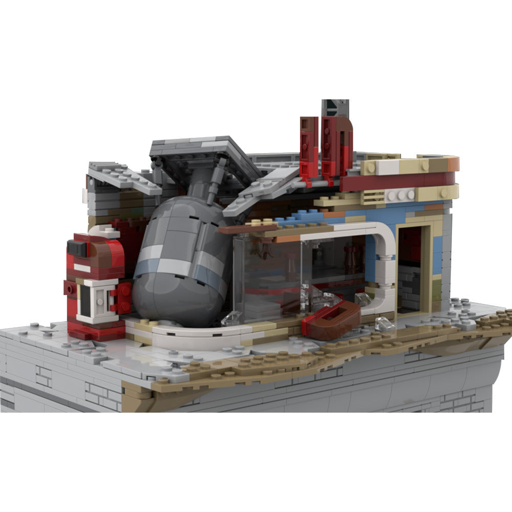 vault-tec vault door building set | fallout diorama | moc-201437 - 7