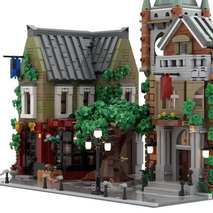 village square building set | moc-202302 - 2