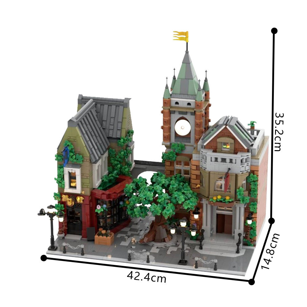 village square building set | moc-202302 - 4