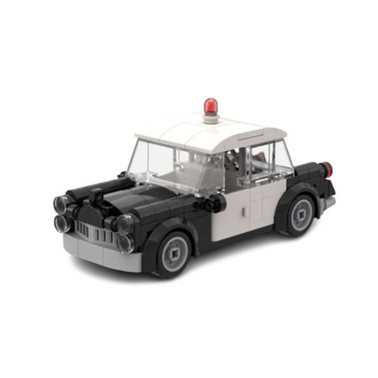 vintage police car building set | minifigure scale | moc-84833 - 1