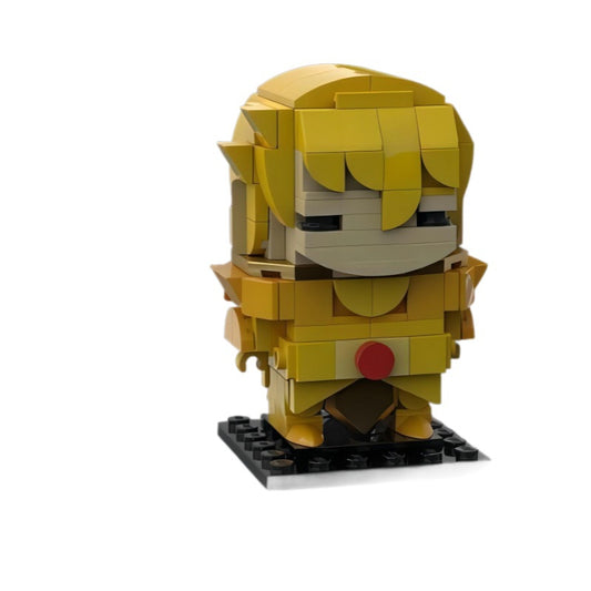 virgo shaka brickheadz building set | saint seiya | moc-94073 - 2
