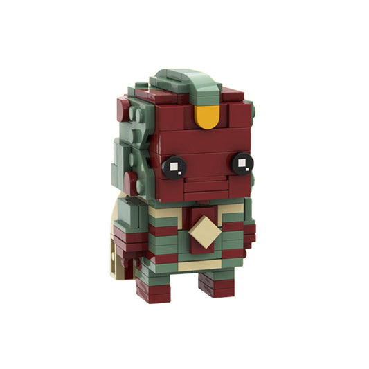 vision brickheadz building set | marvel studios wandavision | moc-79725 - 1
