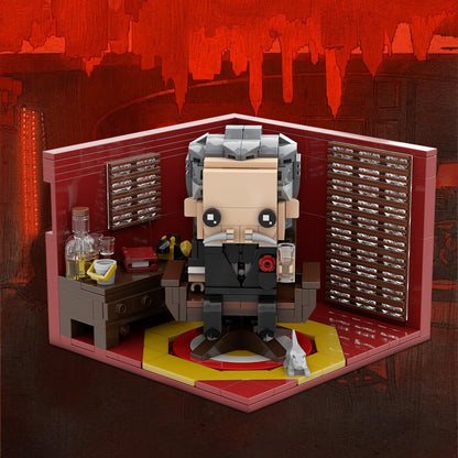 vito corleone brickheadz building set | lego compatible - 1