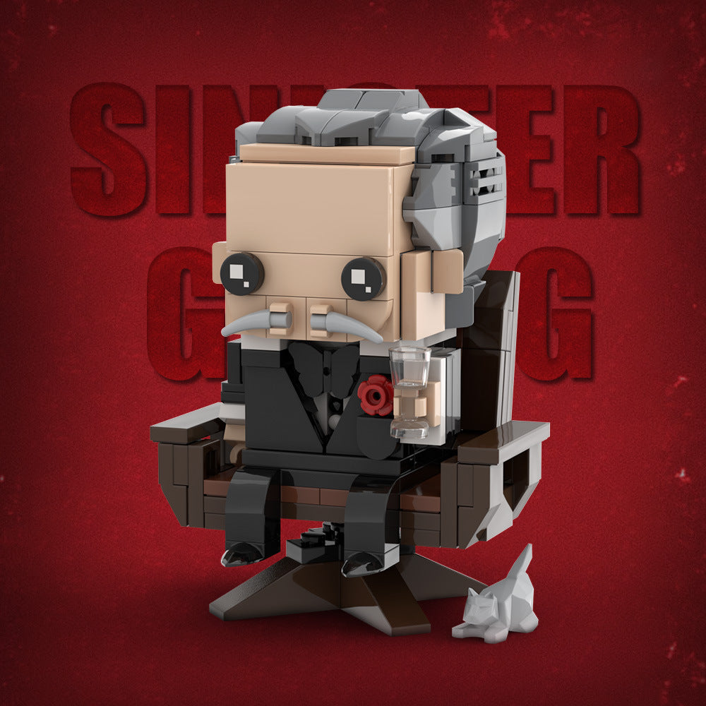 vito corleone brickheadz building set | lego compatible - 3