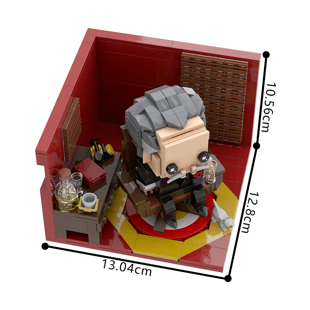 vito corleone brickheadz building set | lego compatible - 4