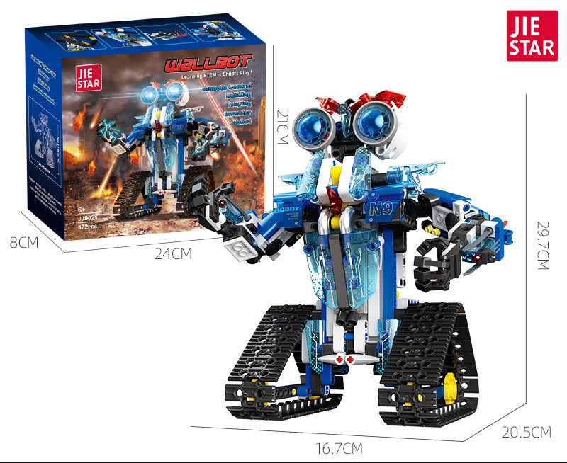 wallbot remote control robot building set | jiestar 9021 - 5