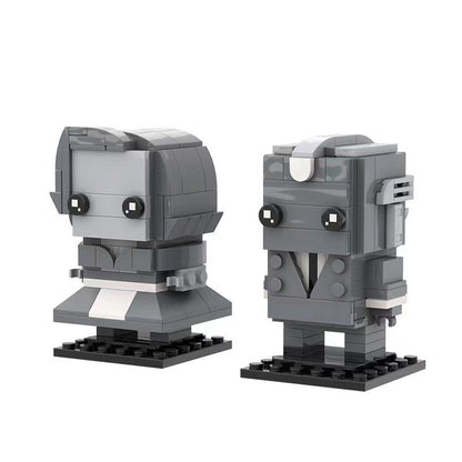 wanda maximoff + vision bundle brickheadz | wandavision | moc-65949 - 1