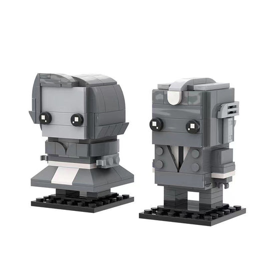 wanda maximoff + vision bundle brickheadz | wandavision | moc-65949 - 1