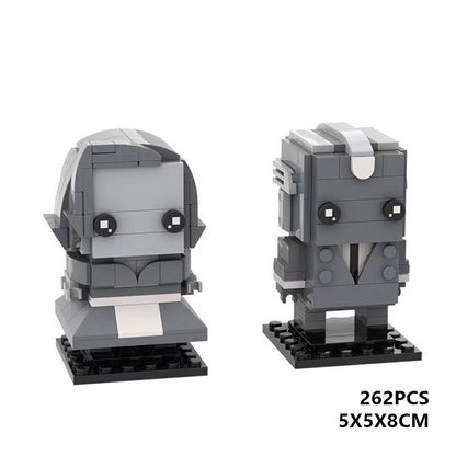 wanda maximoff + vision bundle brickheadz | wandavision | moc-65949 - 6