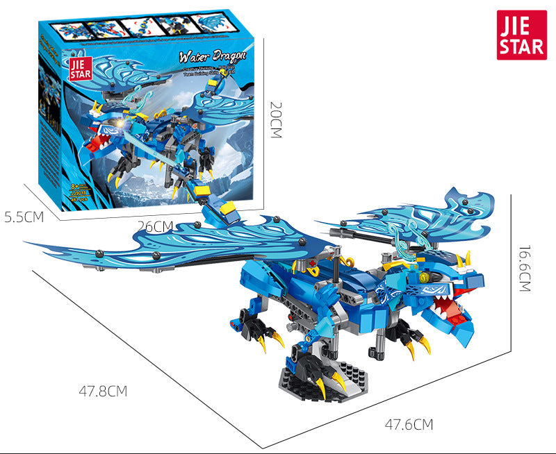 water dragon building set - 461 pcs | jiestar 9018 - 5