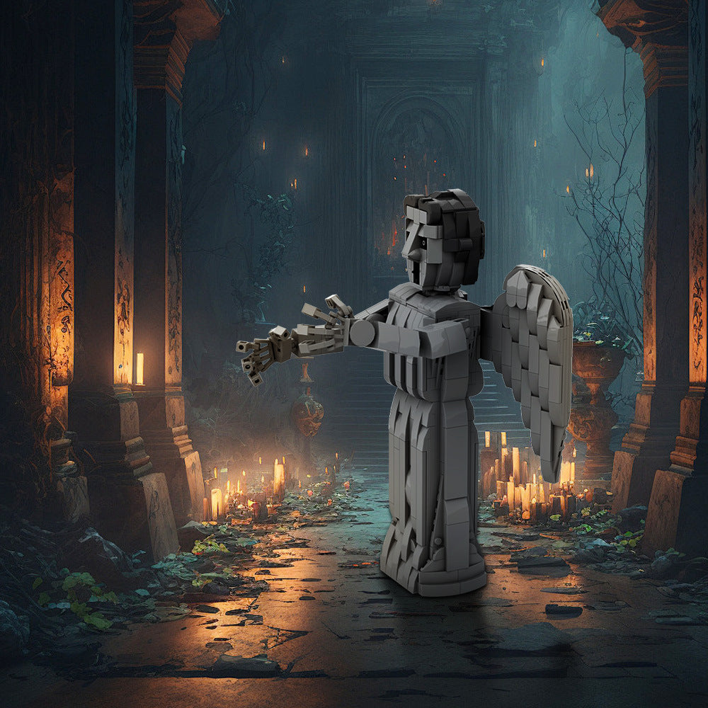 weeping angel building set | doctor who | lego compatible - 1