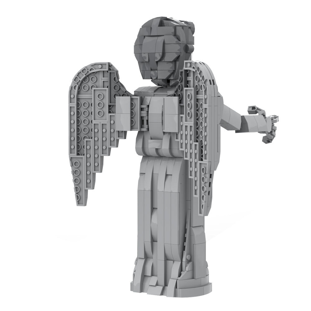 weeping angel building set | doctor who | lego compatible - 2