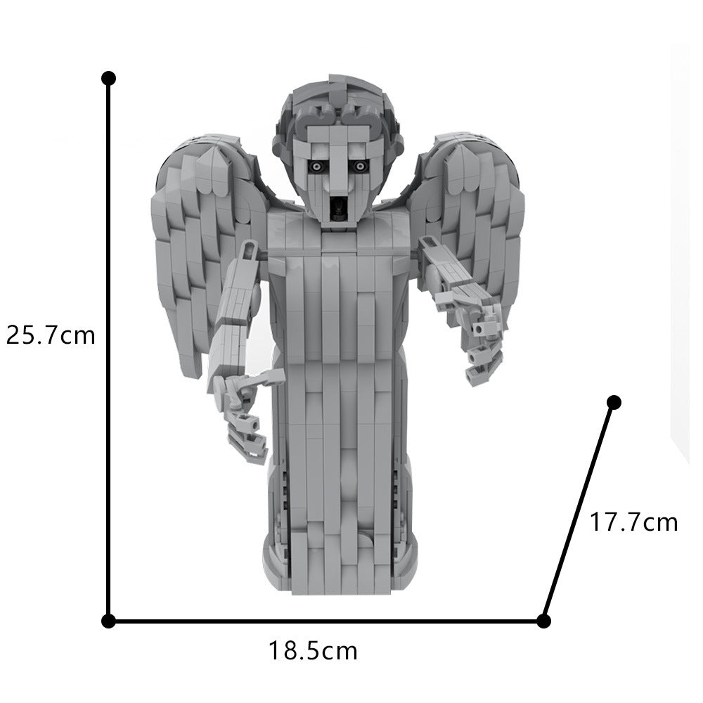 weeping angel building set | doctor who | lego compatible - 4