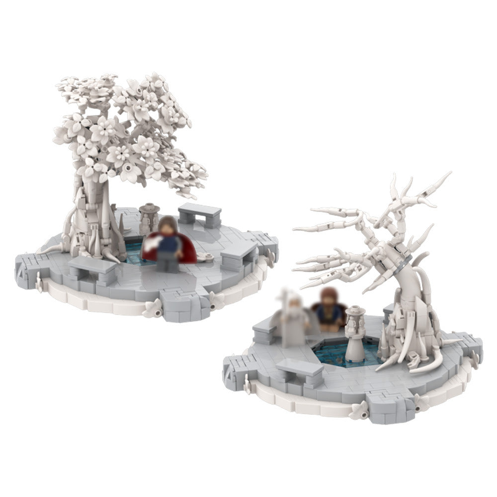 white city courtyard building set | lotr | moc-221927 - 3