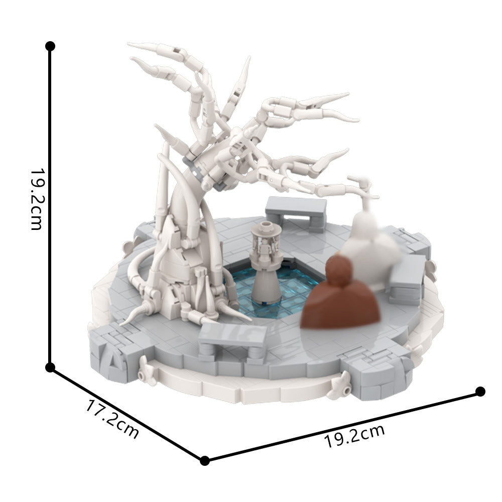 white city courtyard building set | lotr | moc-221927 - 4