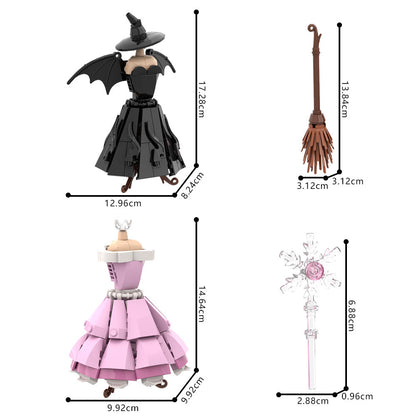 wicked witch dress building set | lego-compatible - 4