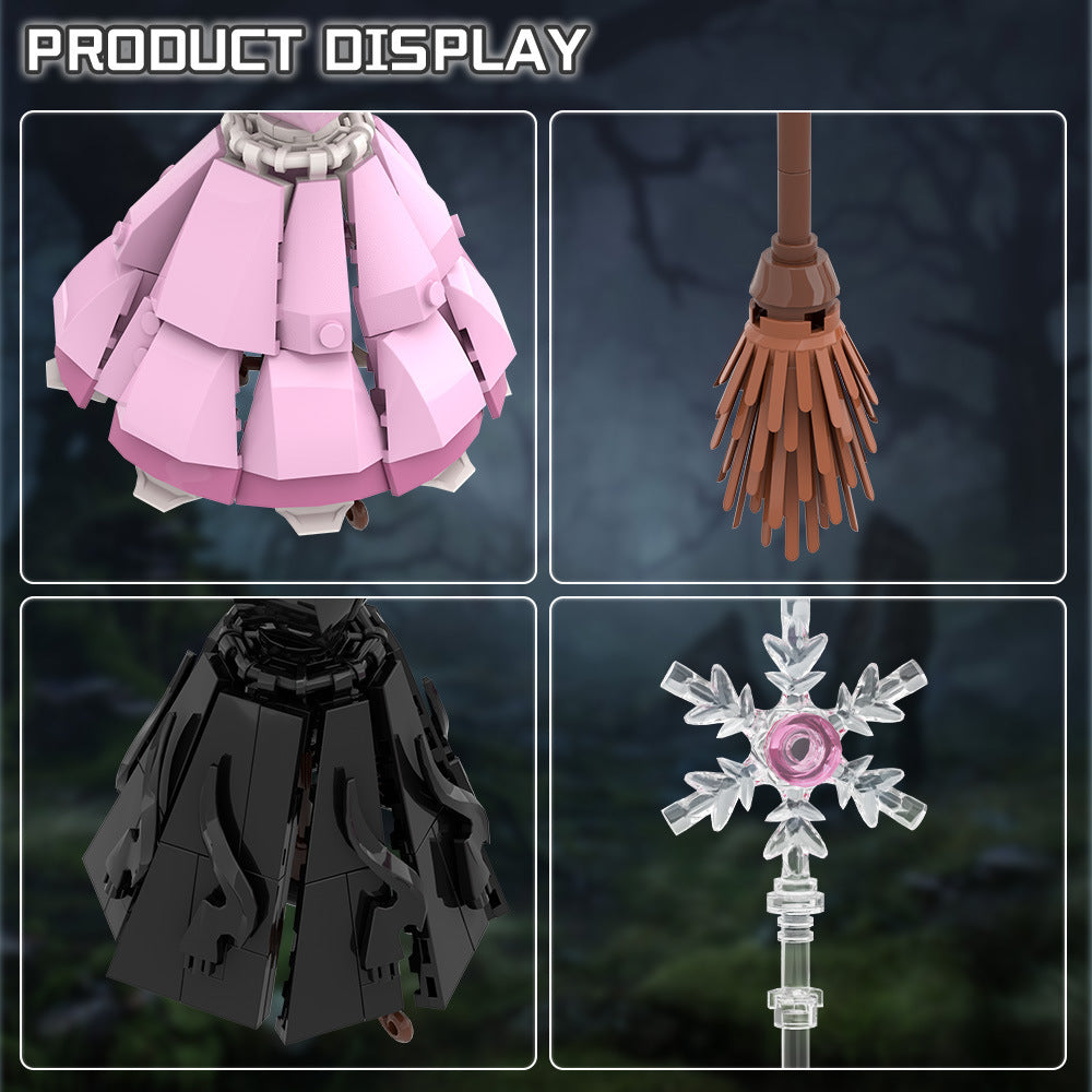 wicked witch dress building set | lego-compatible - 6