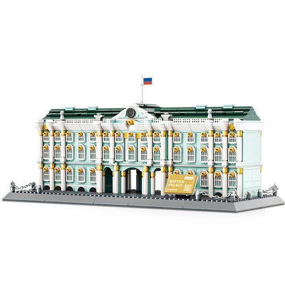 winter palace in st. petersburg - building blocks set - wange bricks - 4