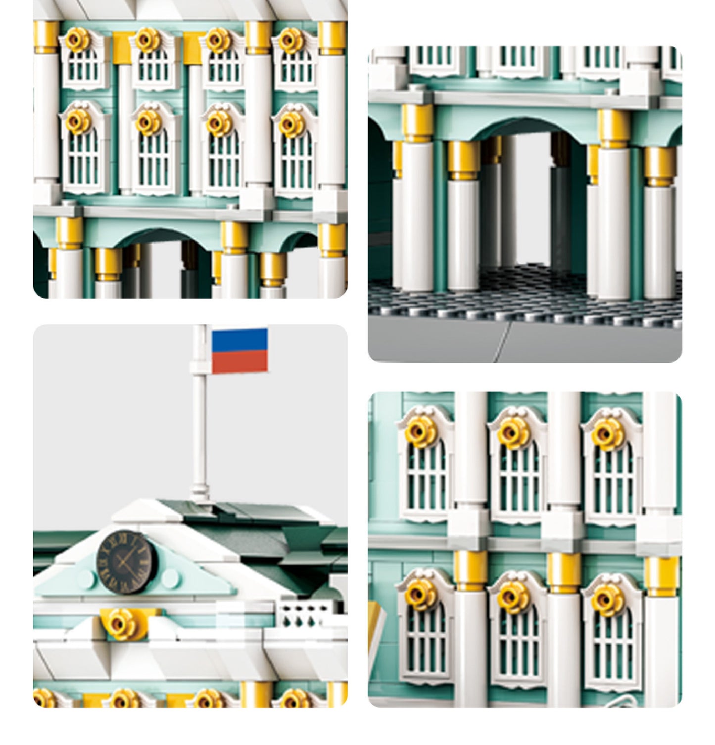 winter palace in st. petersburg - building blocks set - wange bricks - 6