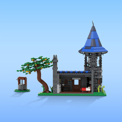 wizard's manor building set | lego compatible - 3