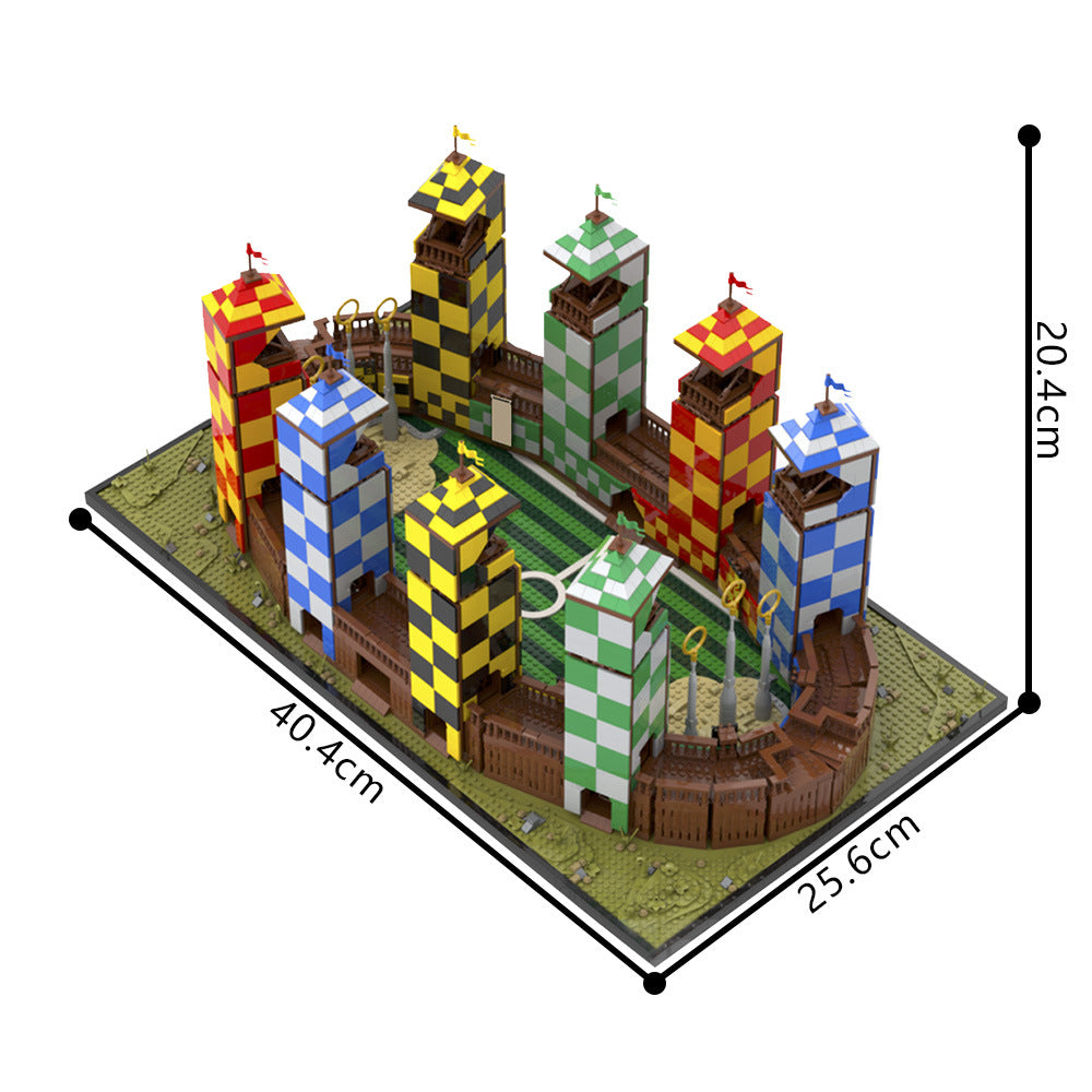 wizarding sport stadium building set | harry potter | moc-210158 - 4