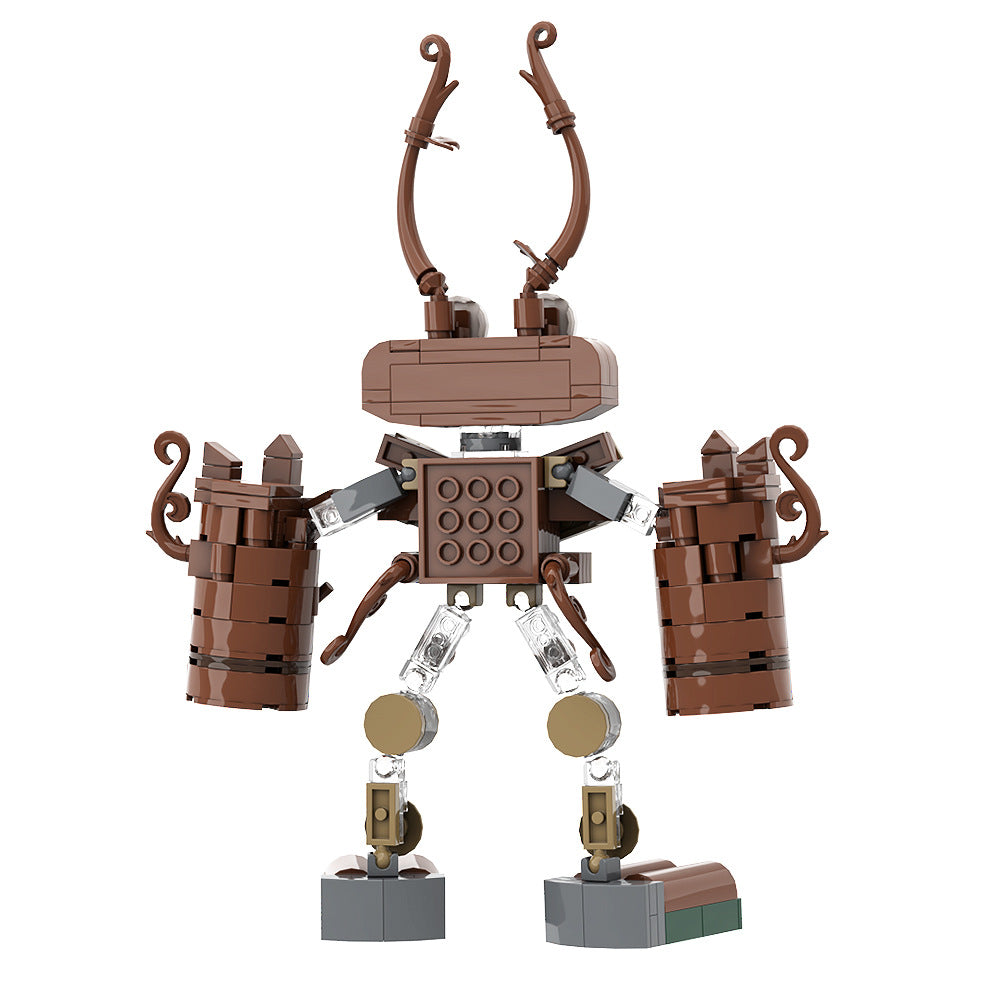 wood monster building set | my singing monsters | lego compatible - 5