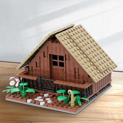 wooden house building set | moc-146915 - 1