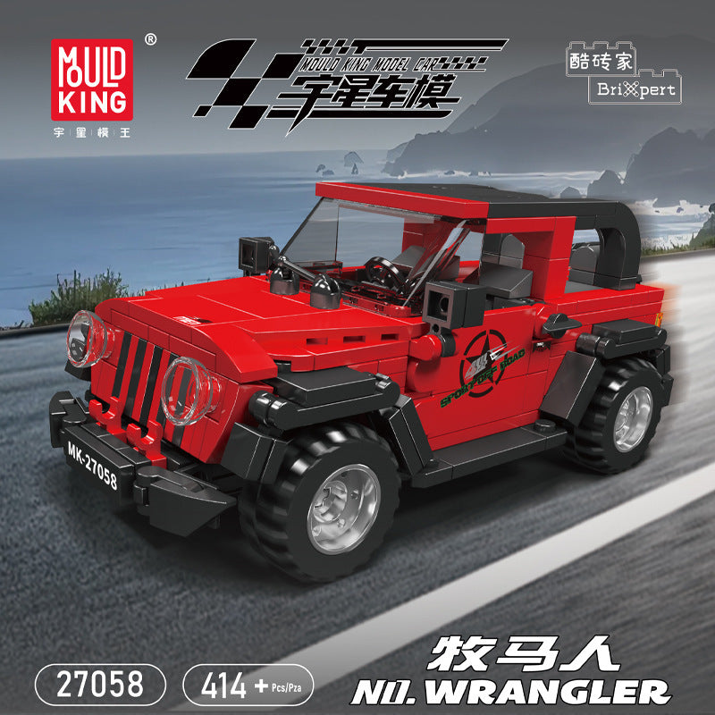 wrangler off-road vehicle building set - 414 pcs mouldking 27058 - 1