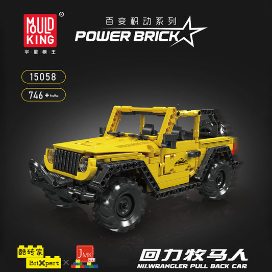 wrangler pull back off road car - 746 pcs | mouldking 15058 - 1