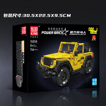 wrangler pull back off road car - 746 pcs | mouldking 15058 - 6