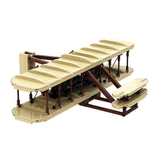 wright brothers airplane building set | lego compatible - 2
