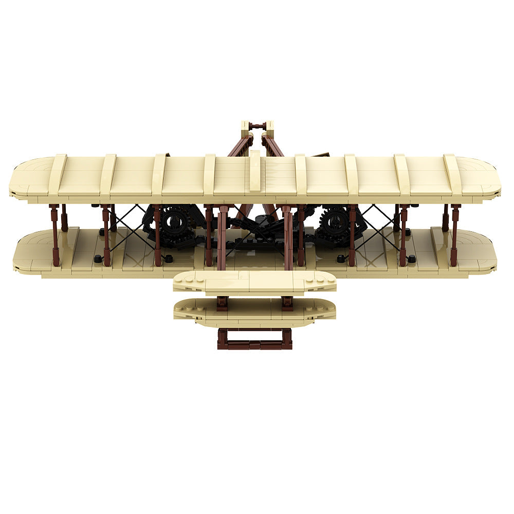 wright brothers airplane building set | lego compatible - 3