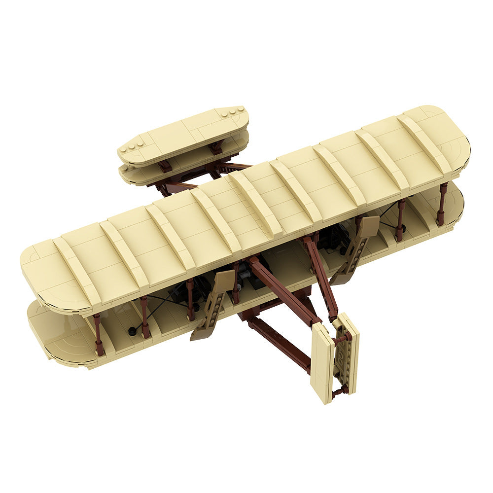 wright brothers airplane building set | lego compatible - 5