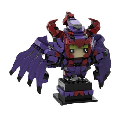 wyvern no rhadamanthys brickheadz building set | saint seiya | moc-101968 - 1