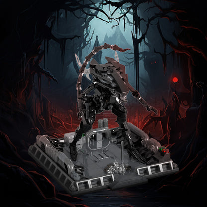 xenomorph queen building set | aliens micro diorama | moc-199999 - 1